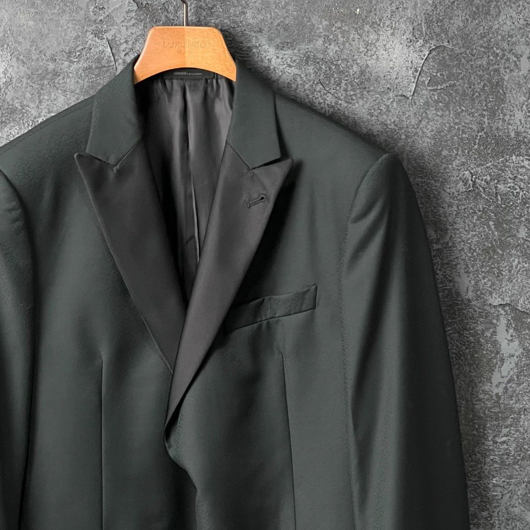 Armani Armani Formal Wool Gray Suit 40r Men Size 40R - 3 Thumbnail