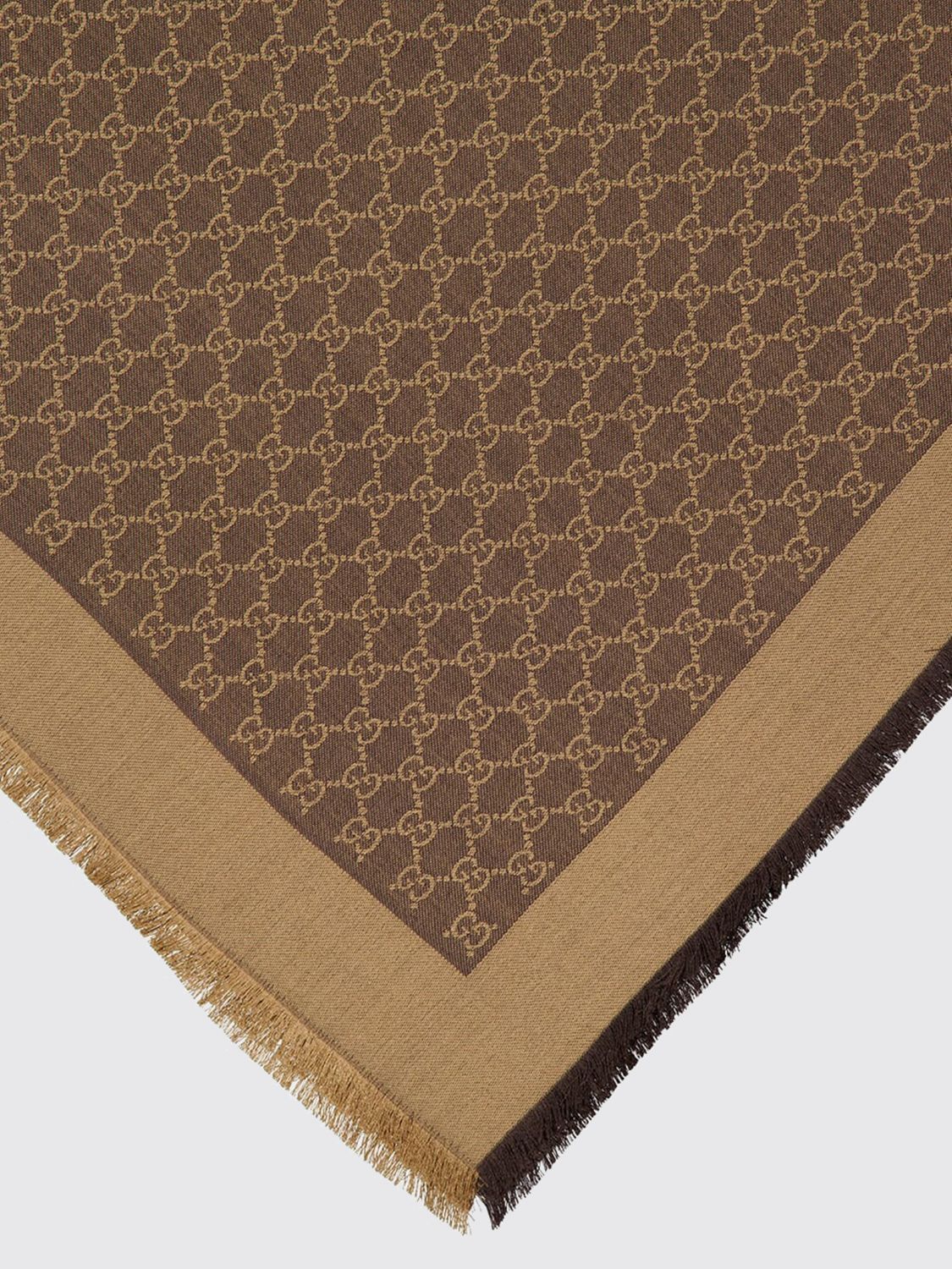 Gucci Gucci Scarf Woman Brown Size ONE SIZE - 2 Thumbnail