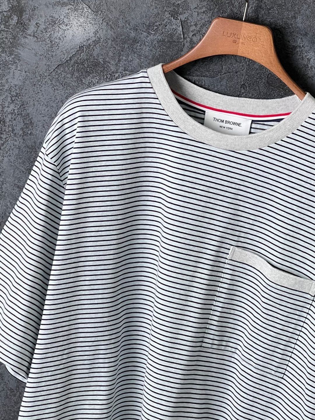 Thom Browne Thom Browne Cotton Striped Brown T-Shirt xxl Men Size US XXL / EU 58 / 5 - 4 Thumbnail