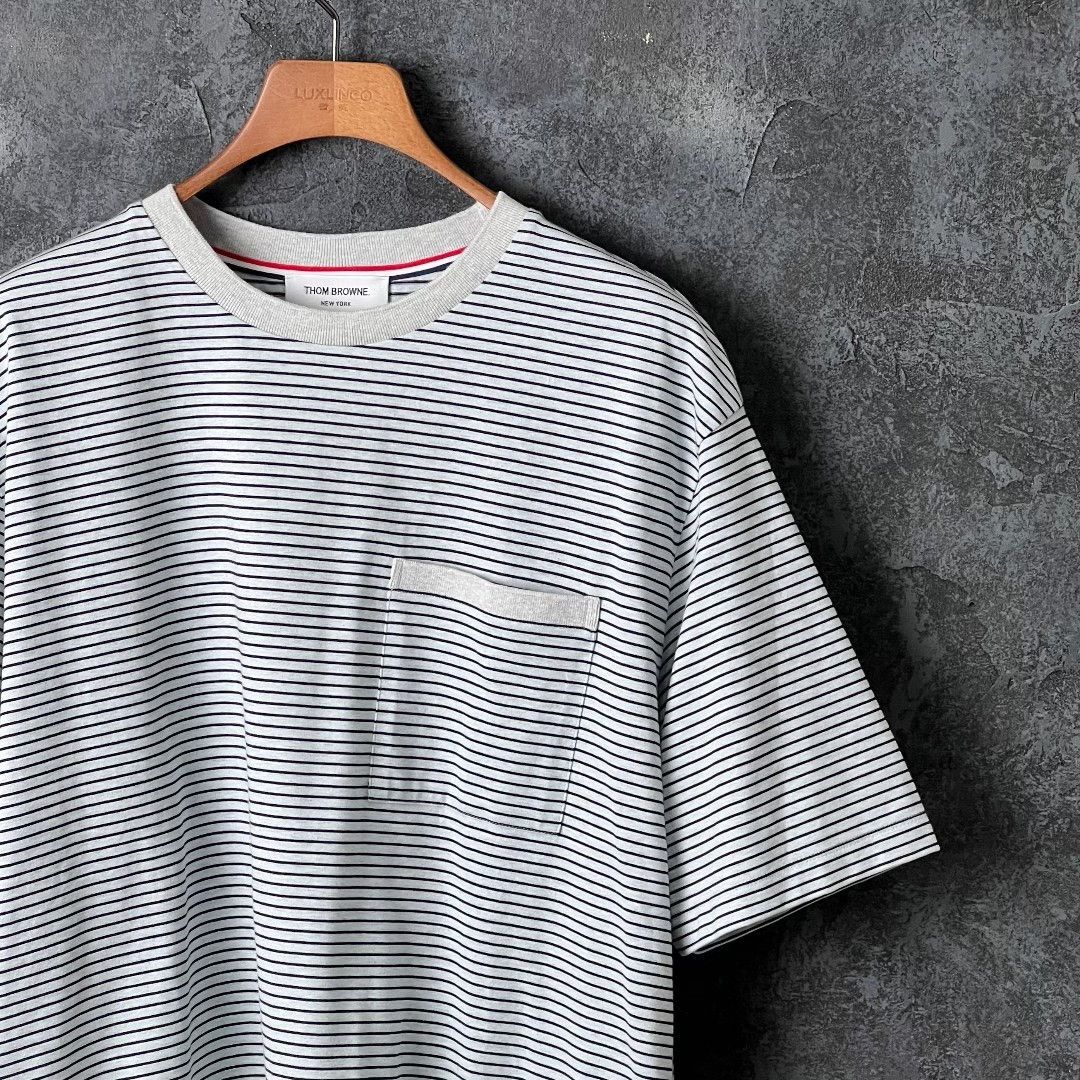 Thom Browne Thom Browne Cotton Striped Brown T-Shirt xxl Men Size US XXL / EU 58 / 5 - 3 Thumbnail