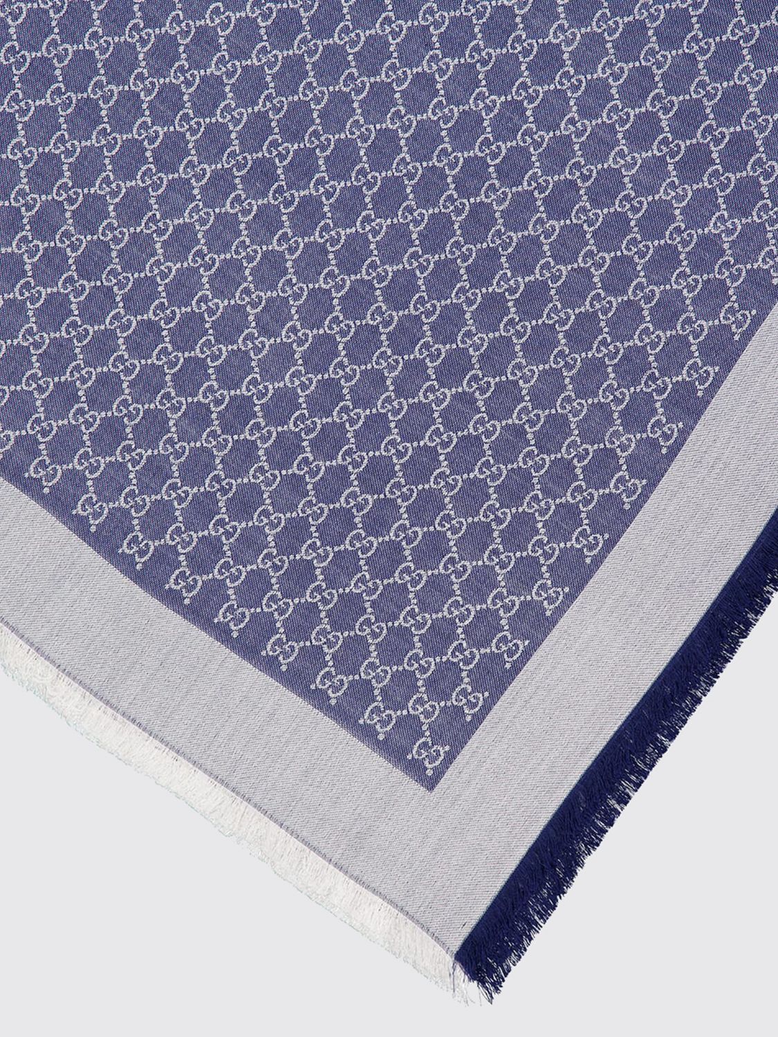 Gucci Gucci Scarf Woman Blue Size ONE SIZE - 2 Thumbnail