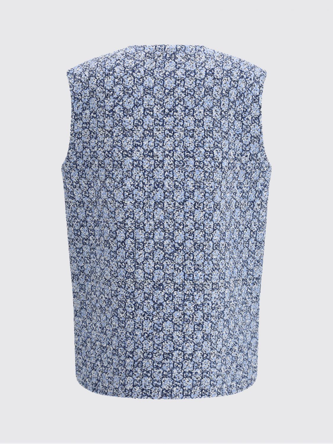 Gucci Gucci Waistcoat Woman Gnawed Blue Size M / US 6-8 / IT 42-44 - 3 Thumbnail