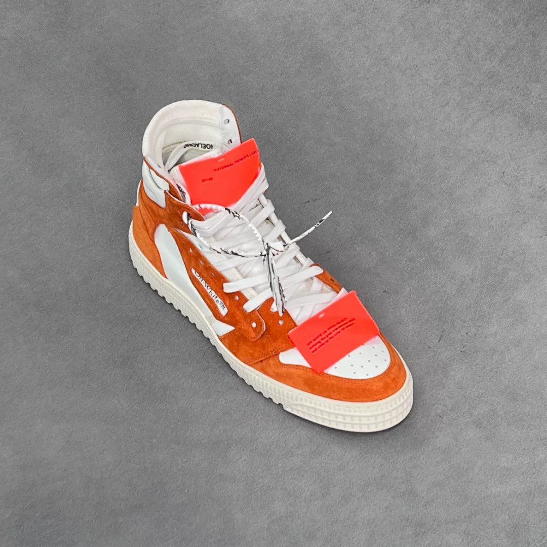 Off-White Off-White Leather White Hitop Sneakers 9 Men Size US 9 / EU 42 - 5 Thumbnail