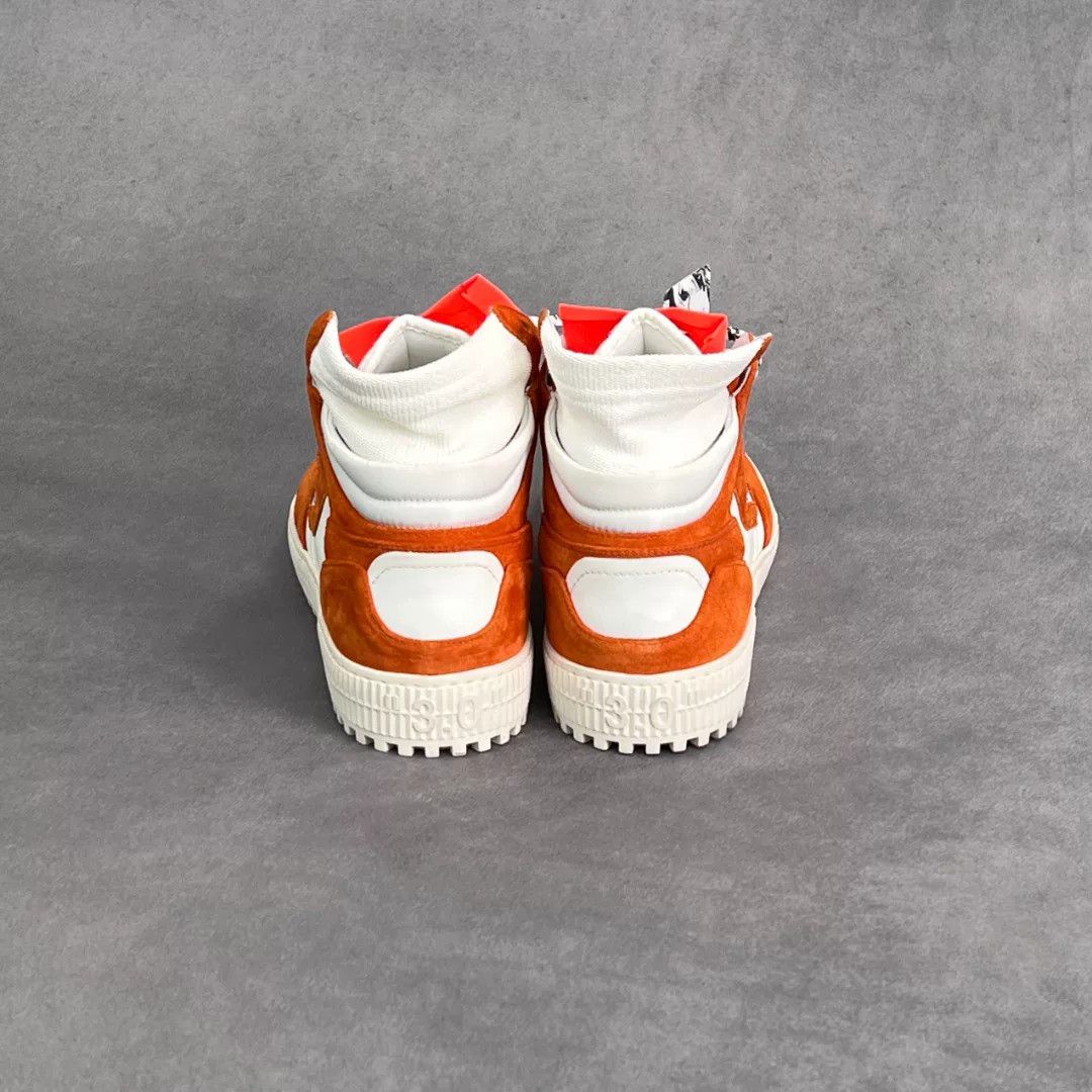 Off-White Off-White Leather White Hitop Sneakers 9 Men Size US 9 / EU 42 - 8 Thumbnail
