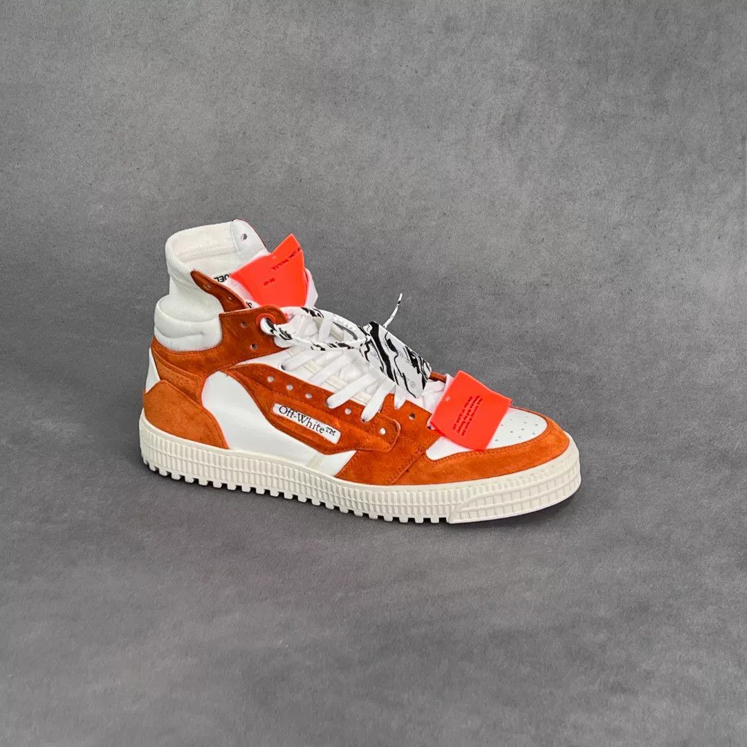 Off-White Off-White Leather White Hitop Sneakers 9 Men Size US 9 / EU 42 - 4 Thumbnail