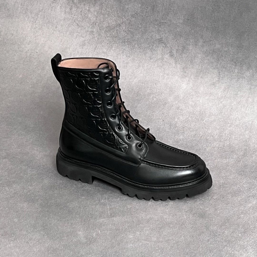 Salvatore Ferragamo Salvatore Ferragamo Leather Black Boots 7.5 Men Size US 7.5 / EU 40-41 - 4 Thumbnail