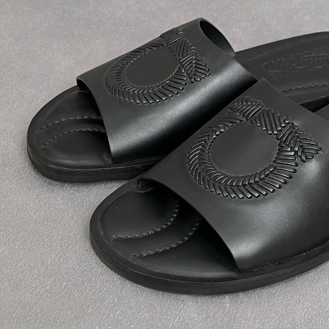Salvatore Ferragamo Salvatore Ferragamo Casual Black Sandals 7 Men Size US 7 / EU 40 - 3 Thumbnail