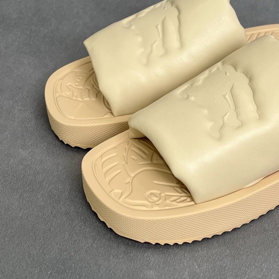 Burberry Burberry Leather Yellow Sandals us_6 Women Size US 6 / IT 36 - 3 Thumbnail