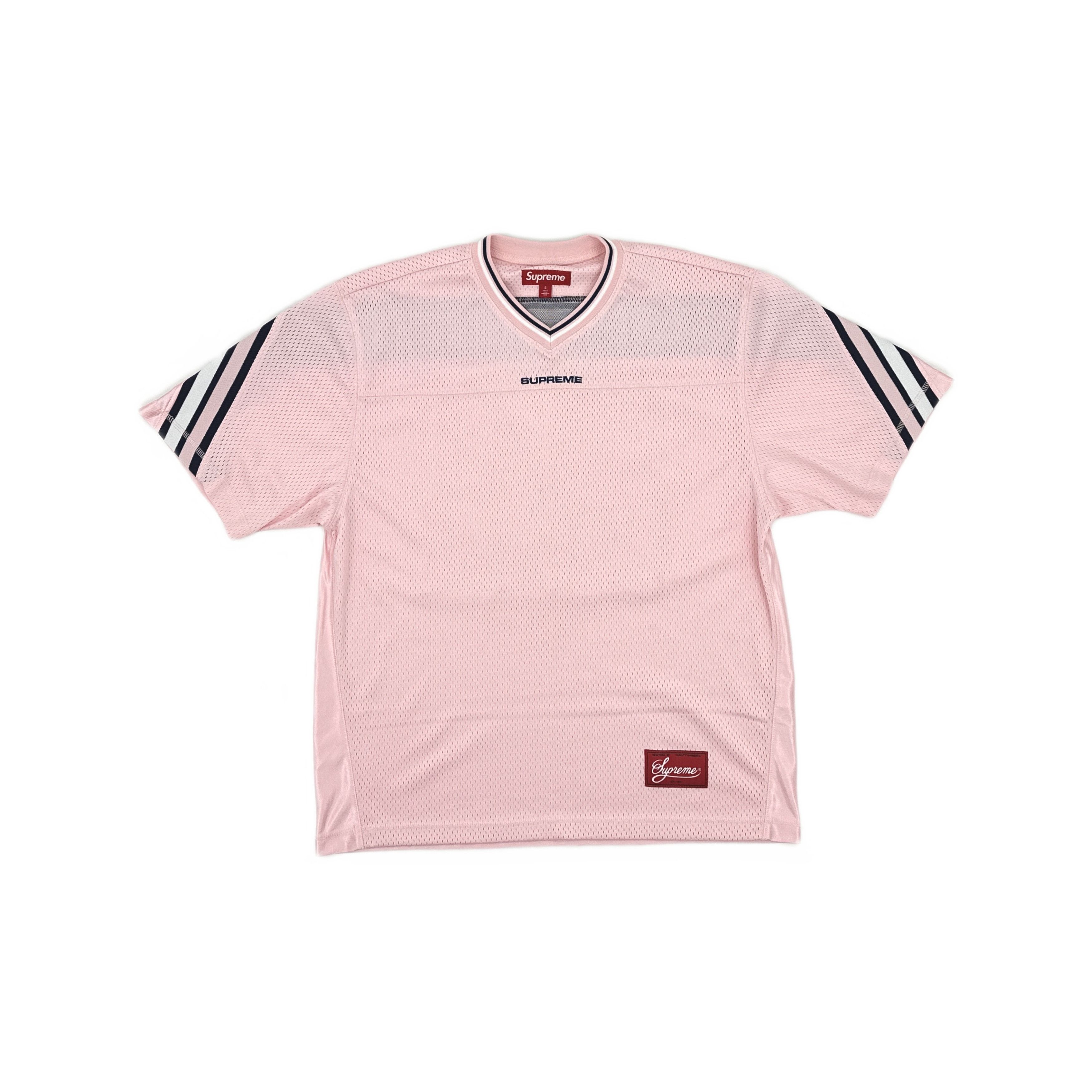 Supreme Supreme Pink Jacquard Rib Football Jersey S Size US S / EU 44-46 / 1 - 2 Thumbnail