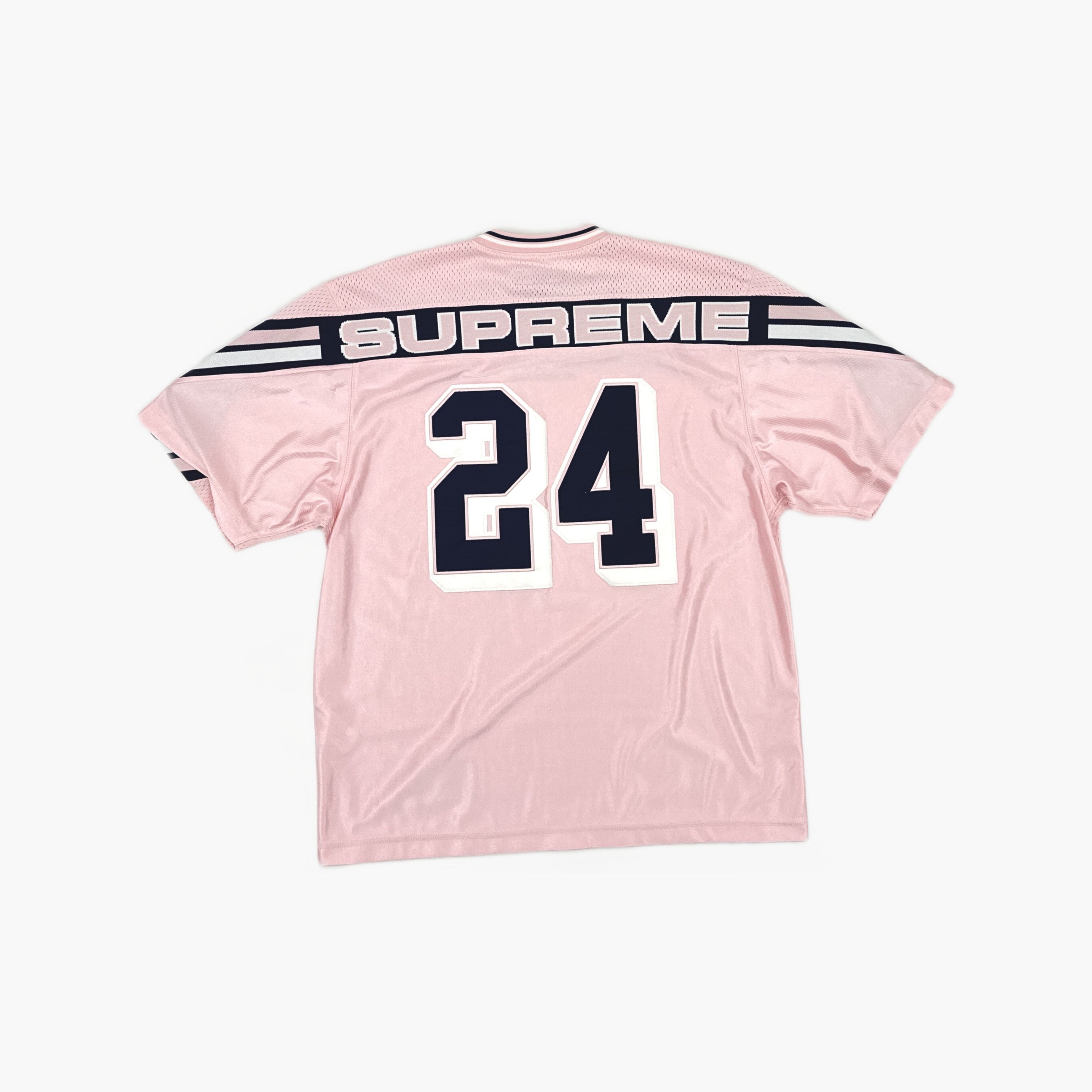 Supreme Supreme Pink Jacquard Rib Football Jersey S Size US S / EU 44-46 / 1 - 3 Thumbnail