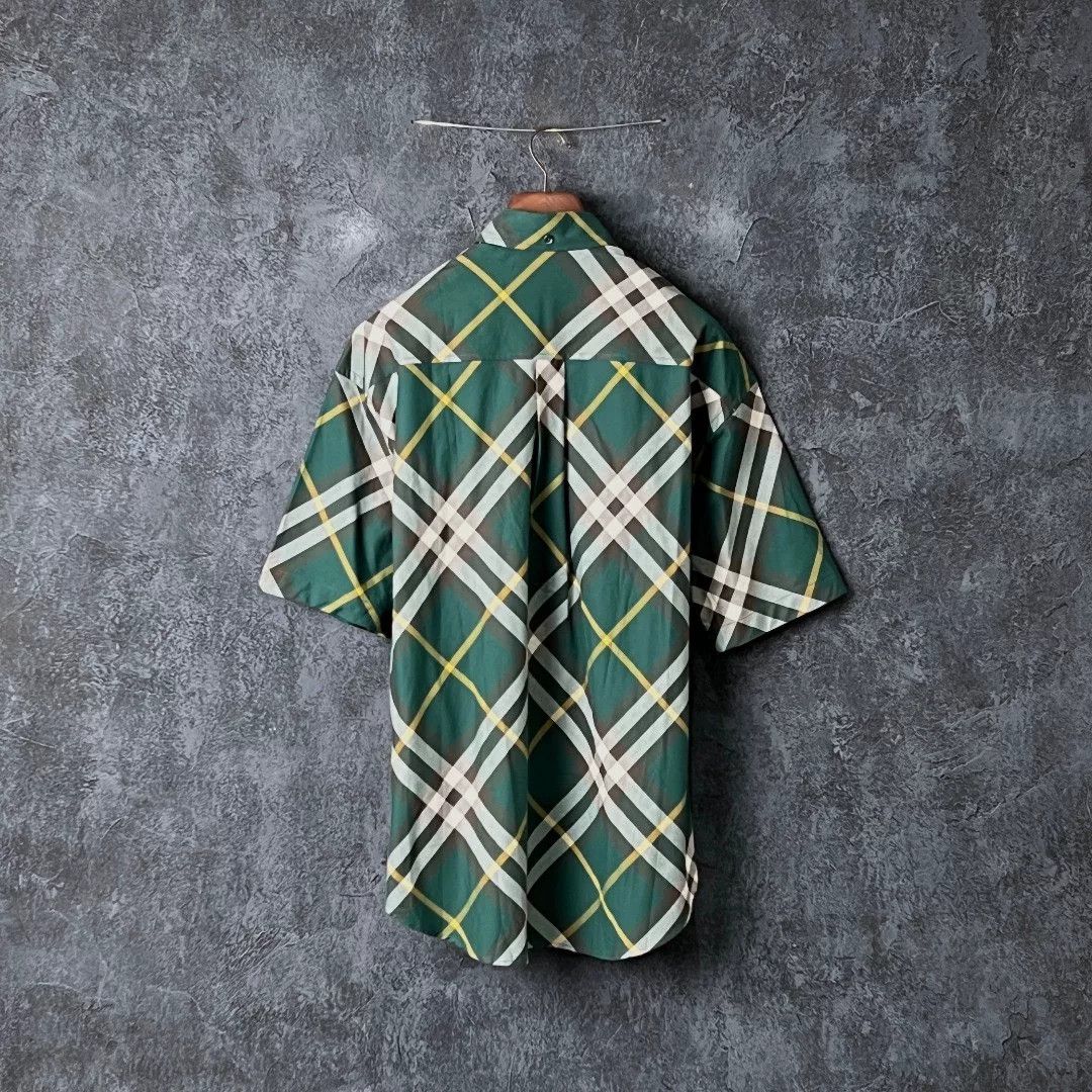 Burberry Burberry Cotton Plaid Green Shirt m Men Size US M / EU 48-50 / 2 - 2 Thumbnail