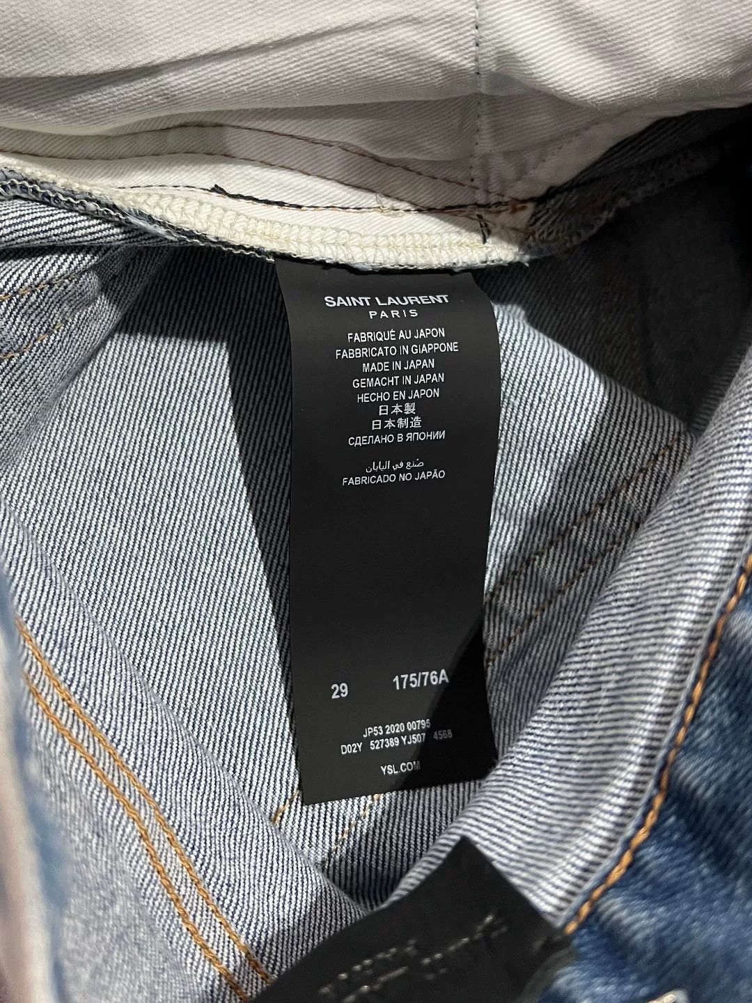Saint Laurent Paris Saint Laurent Paris Denim Blue Denim Jeans 30 Men Size US 30 / EU 46 - 8 Thumbnail