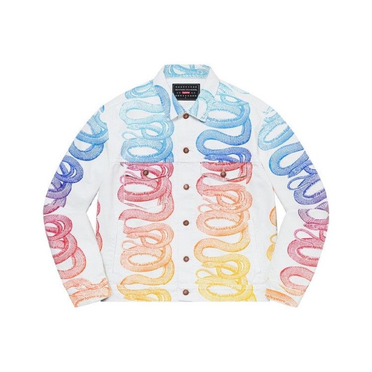 Supreme Supreme x Hysteric Glamour Snake Denim Trucker Jacket M Size US M / EU 48-50 / 2 - 2 Thumbnail