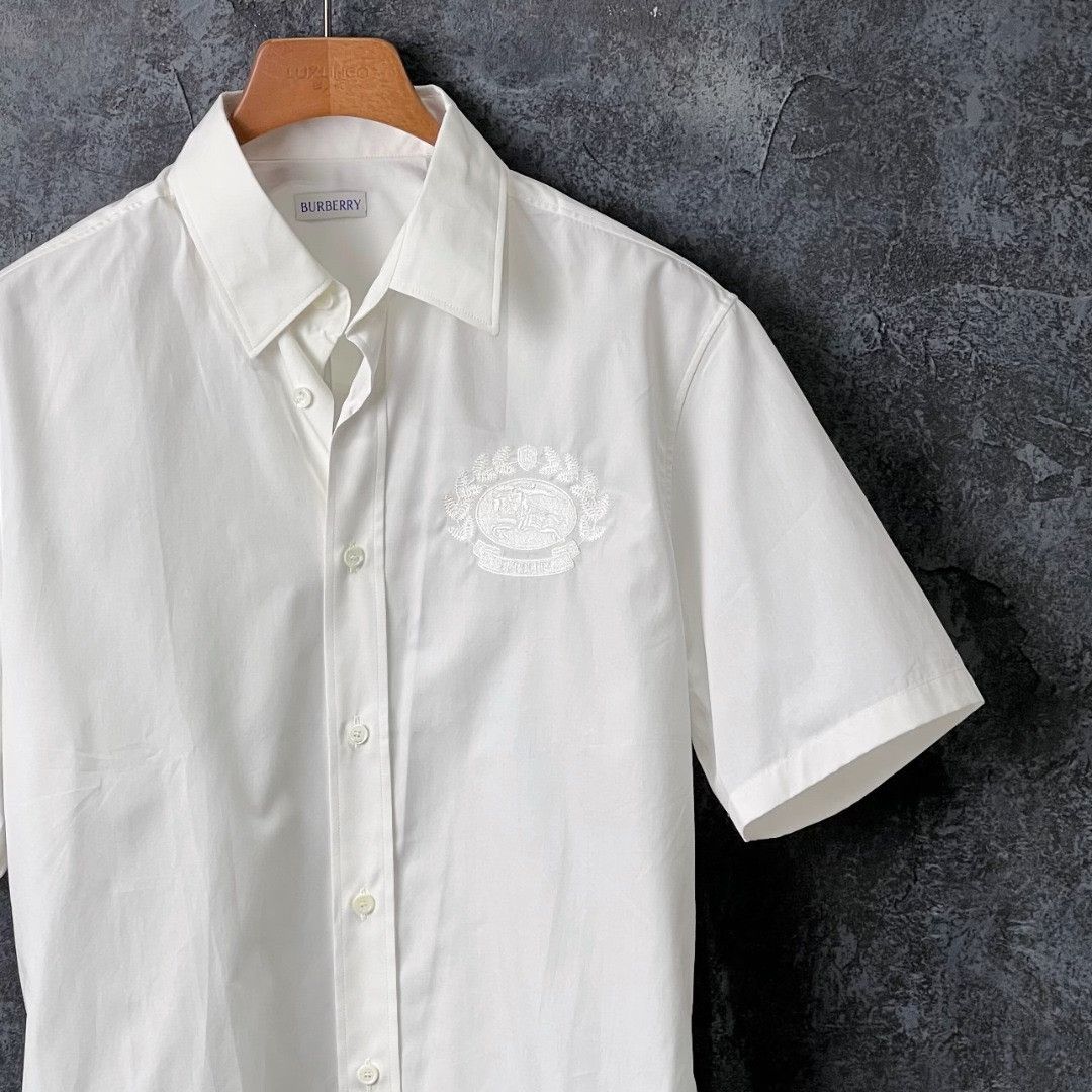 Burberry Burberry Cotton Embroidered Shirt m Men Size US M / EU 48-50 / 2 - 3 Thumbnail