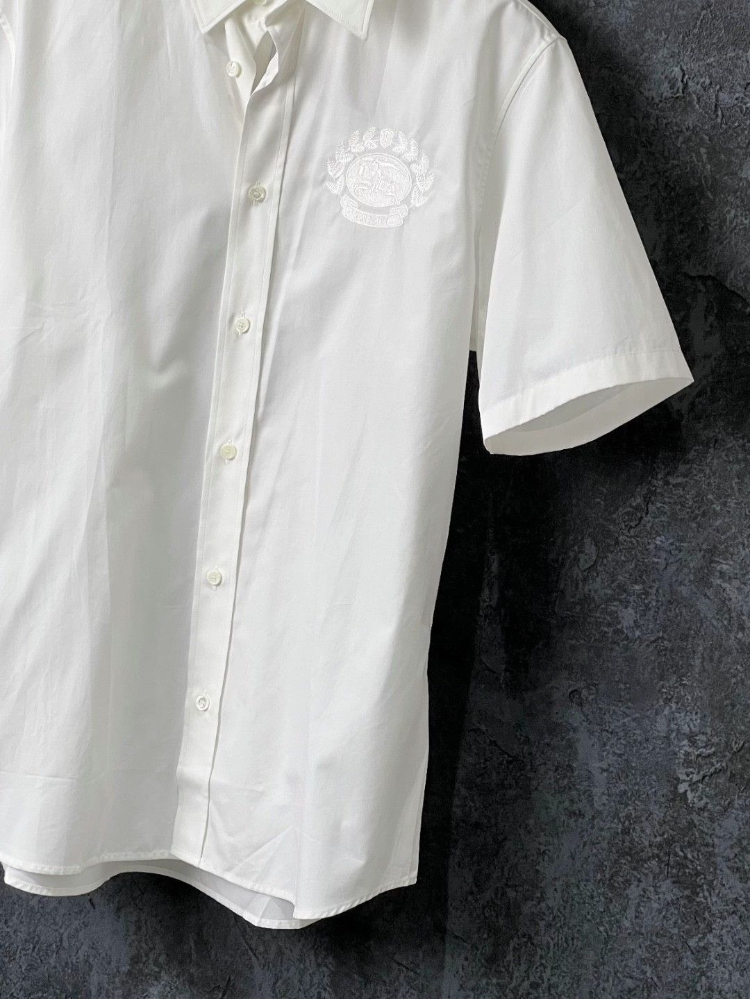 Burberry Burberry Cotton Embroidered Shirt m Men Size US M / EU 48-50 / 2 - 6 Thumbnail