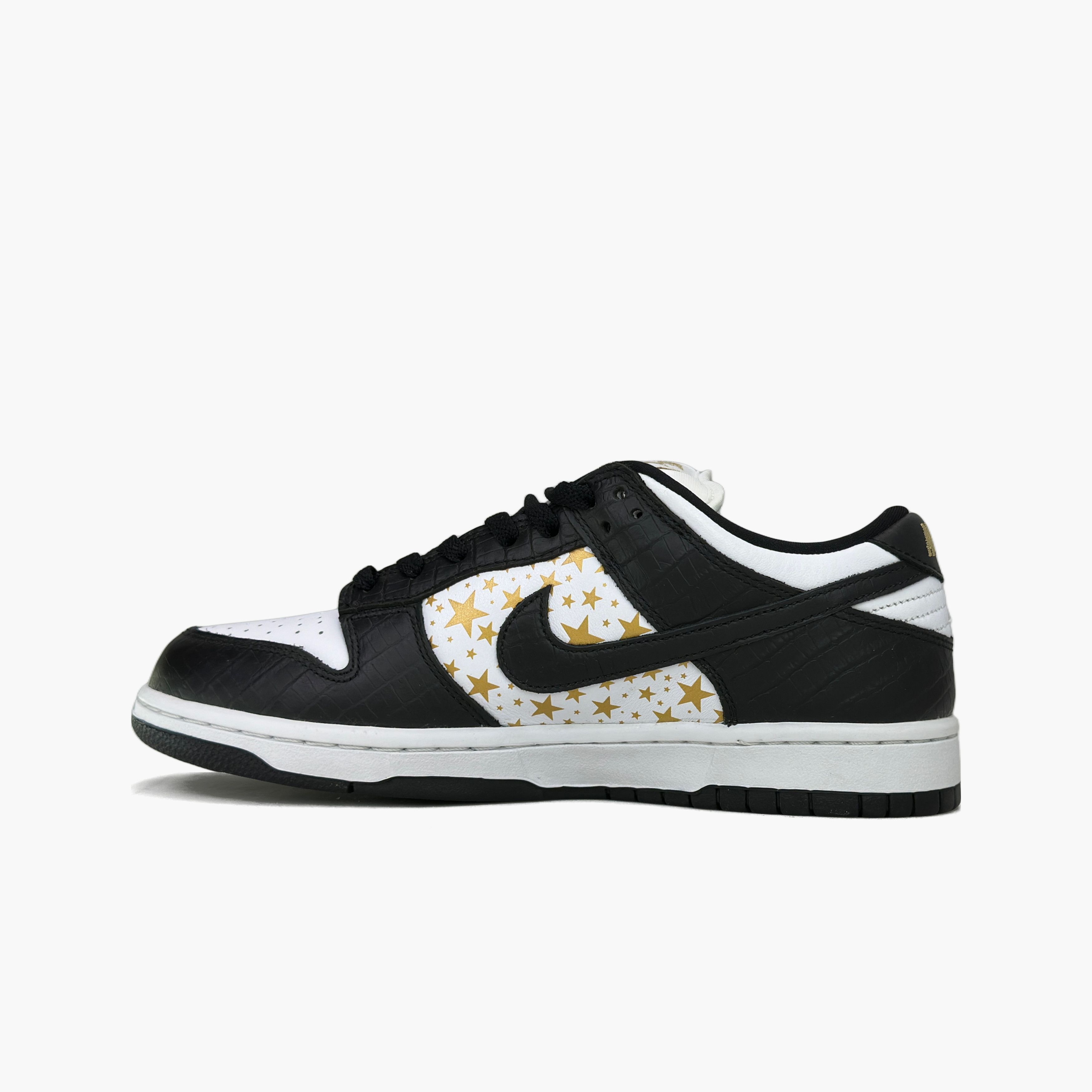 Nike Nike x Supreme SB Dunk Low Black Stars EU 40.5 Size US 7.5 / EU 40-41 - 4 Thumbnail