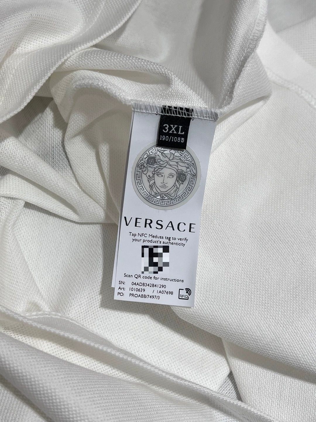 Versace Versace Cotton White Polo xl Men Size US XL / EU 56 / 4 - 7 Thumbnail