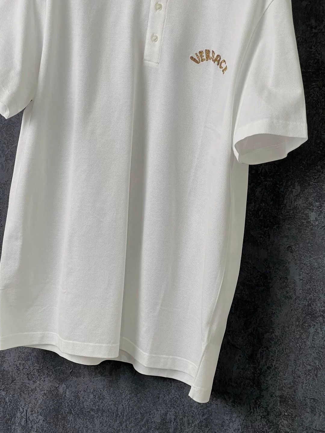 Versace Versace Cotton White Polo xl Men Size US XL / EU 56 / 4 - 6 Thumbnail