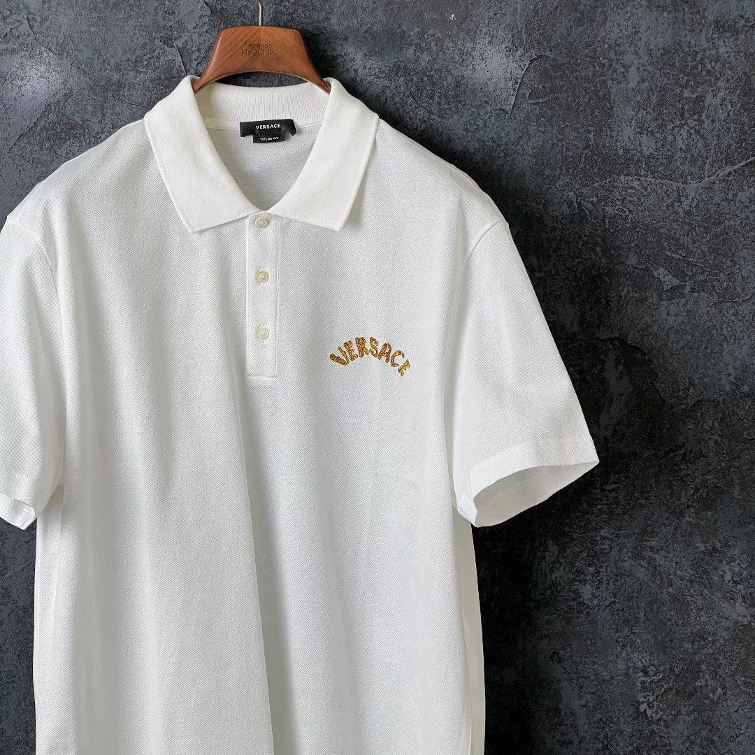 Versace Versace Cotton White Polo xl Men Size US XL / EU 56 / 4 - 3 Thumbnail