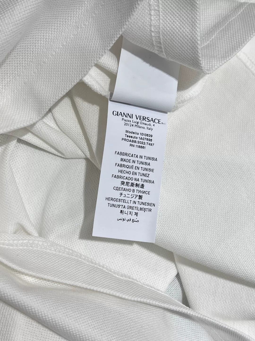 Versace Versace Cotton White Polo xl Men Size US XL / EU 56 / 4 - 8 Thumbnail