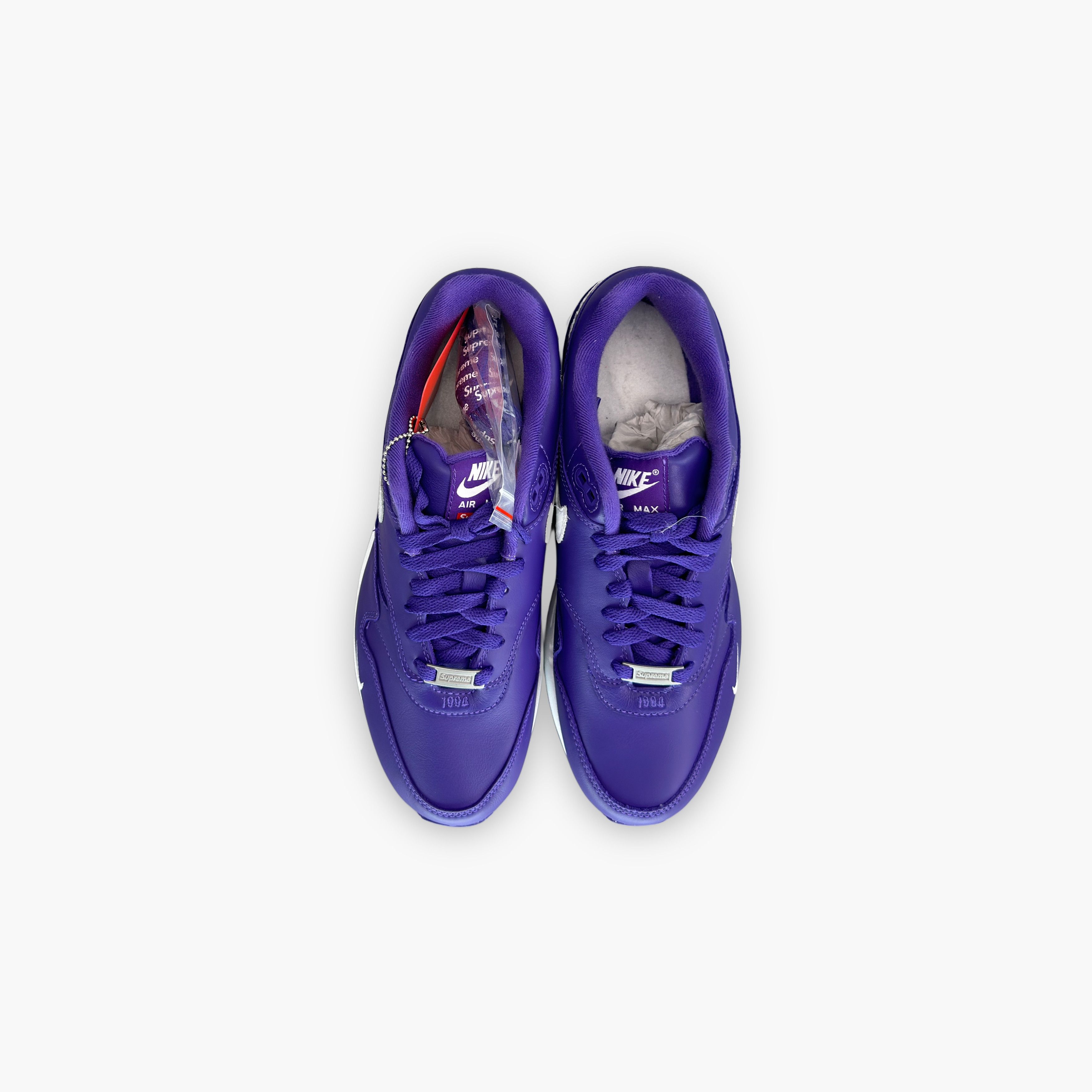 Nike Supreme x Nike Varsity Purple Air Max 1 Size 8.5 Size US 9 / EU 42 - 10 Thumbnail