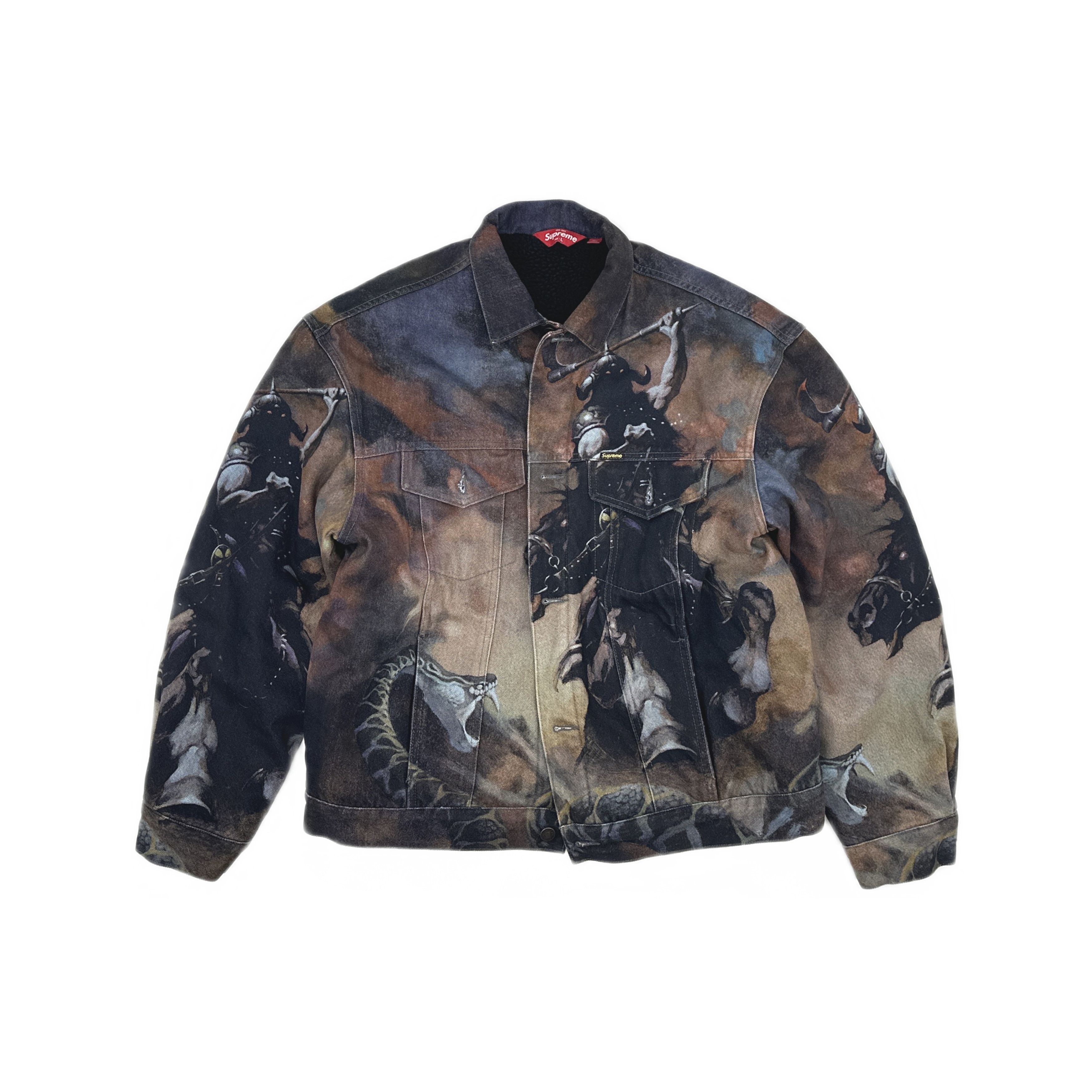 Supreme Supreme Frank Frazetta Graphic Trucker Jacket L Size US L / EU 52-54 / 3 - 2 Thumbnail