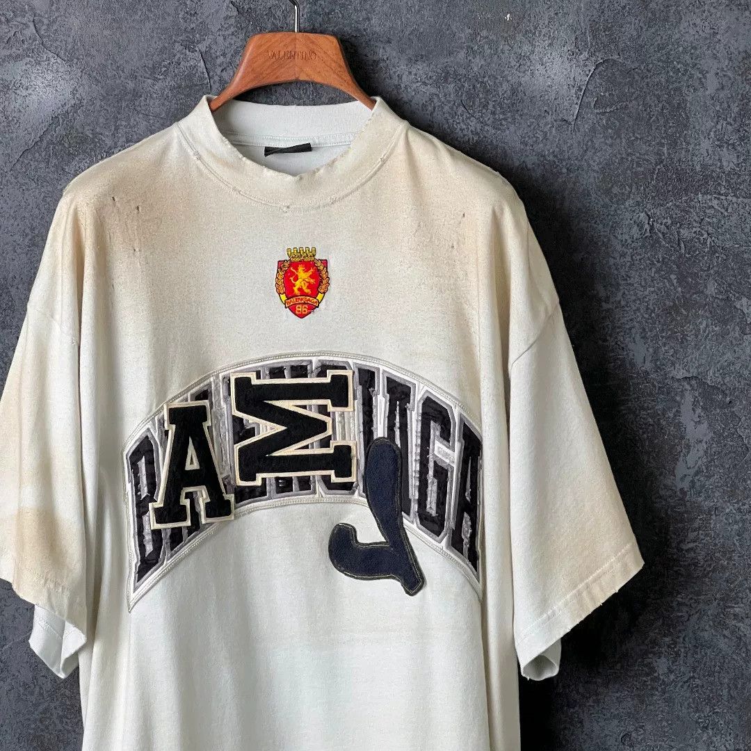 Balenciaga Balenciaga Cotton Embroidered T-Shirt m Men Size US M / EU 48-50 / 2 - 3 Thumbnail
