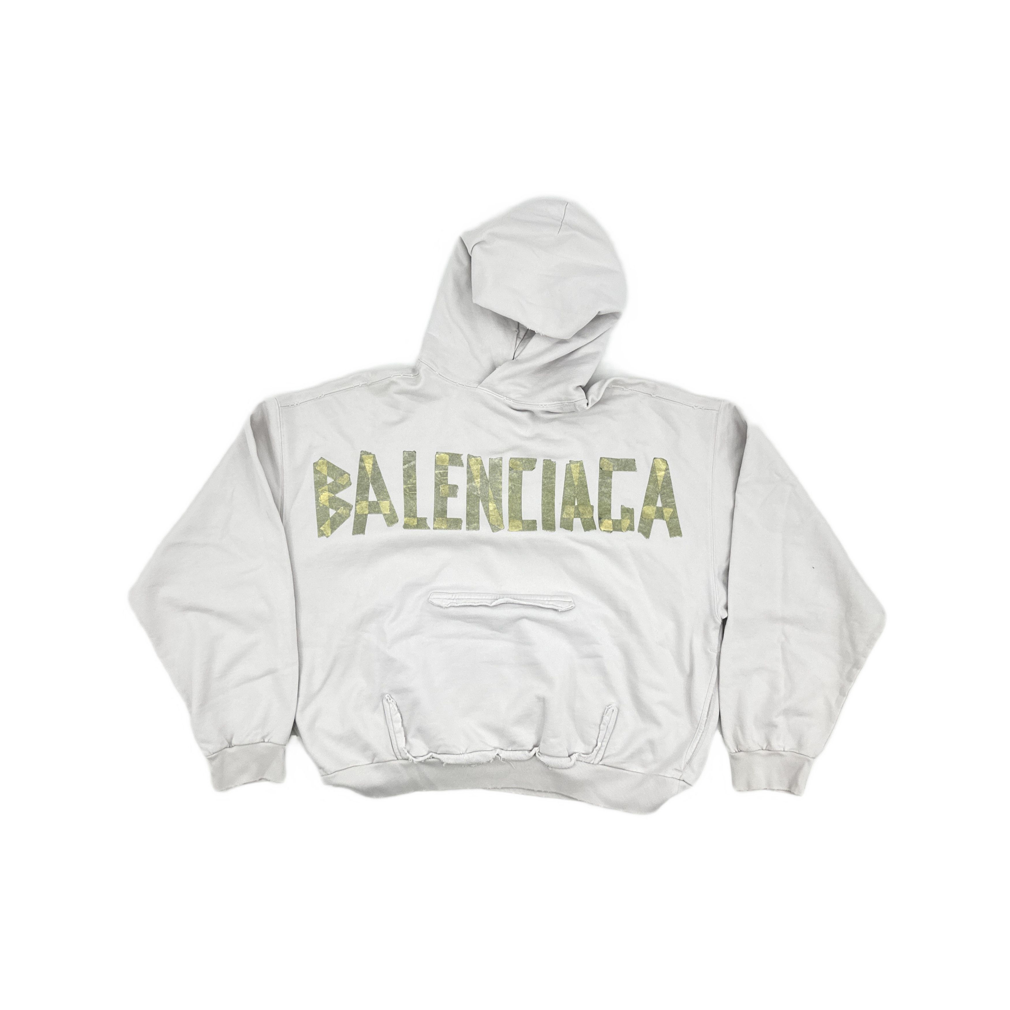 Balenciaga Balenciaga Distressed Logo Hoodie Size S Size US S / EU 44-46 / 1 - 2 Thumbnail