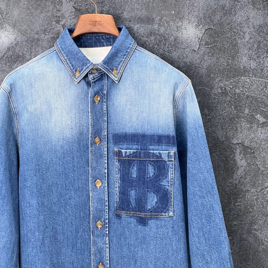 Burberry Burberry Retro Denim Shirt s Men Size US S / EU 44-46 / 1 - 3 Thumbnail