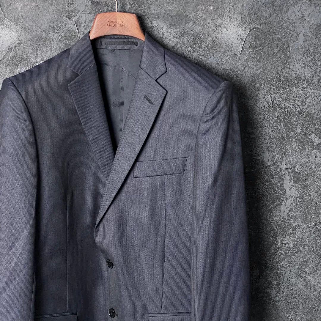 Versace Versace Wool Gray Suit 40r Men Size 40R - 3 Thumbnail