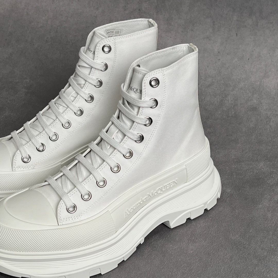 Alexander McQueen Alexander McQueen Casual White Hitop Sneakers 6 Men Size US 6 / EU 39 - 2 Thumbnail