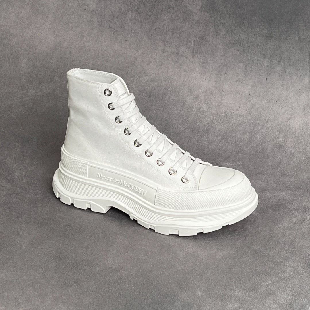 Alexander McQueen Alexander McQueen Casual White Hitop Sneakers 6 Men Size US 6 / EU 39 - 4 Thumbnail