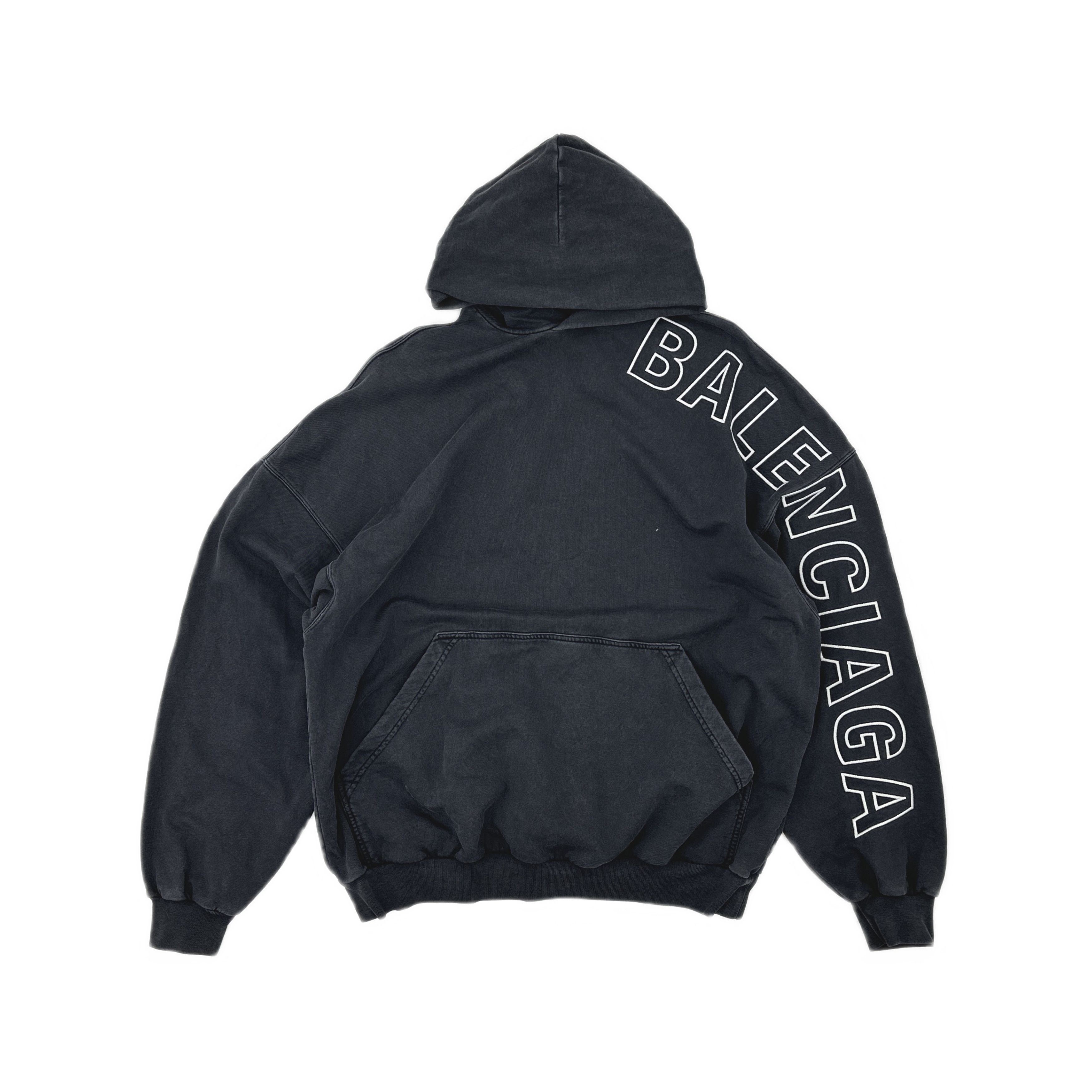 Balenciaga Balenciaga Diagonal Logo Print Hoodie Size 2 Size US M / EU 48-50 / 2 - 2 Thumbnail