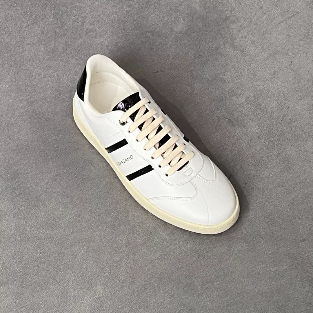 Salvatore Ferragamo Salvatore Ferragamo Leather Black Lowtop Sneakers 8 Men Size US 8 / EU 41 - 5 Thumbnail