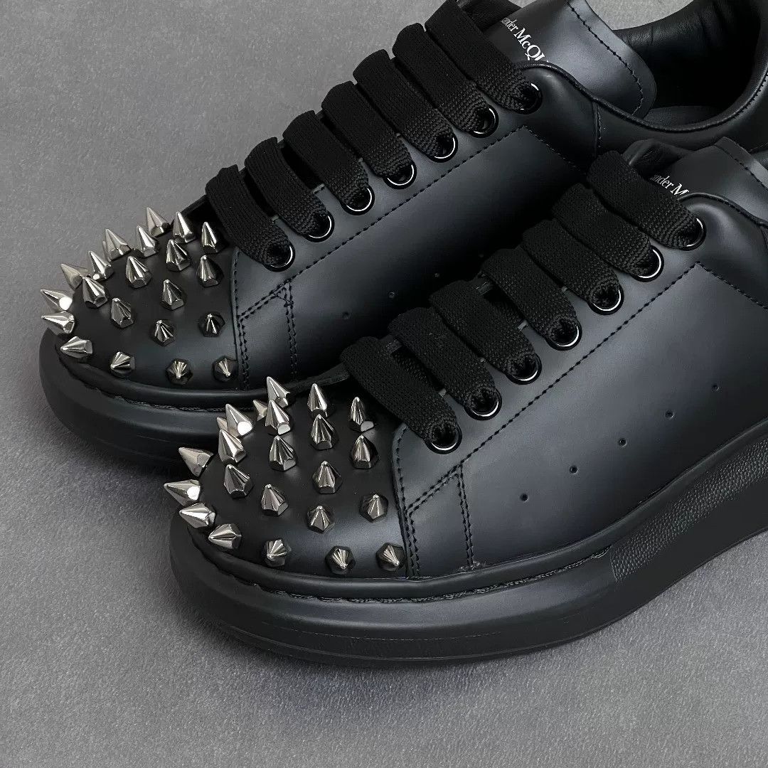 Alexander McQueen Alexander McQueen Leather Black Lowtop Sneakers 10 Men Size US 10 / EU 43 - 7 Thumbnail