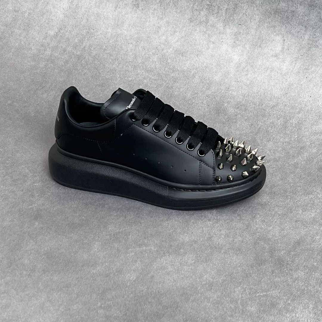 Alexander McQueen Alexander McQueen Leather Black Lowtop Sneakers 10 Men Size US 10 / EU 43 - 3 Thumbnail