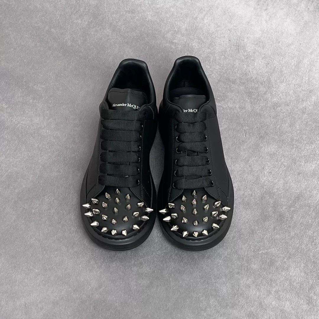 Alexander McQueen Alexander McQueen Leather Black Lowtop Sneakers 10 Men Size US 10 / EU 43 - 2 Thumbnail