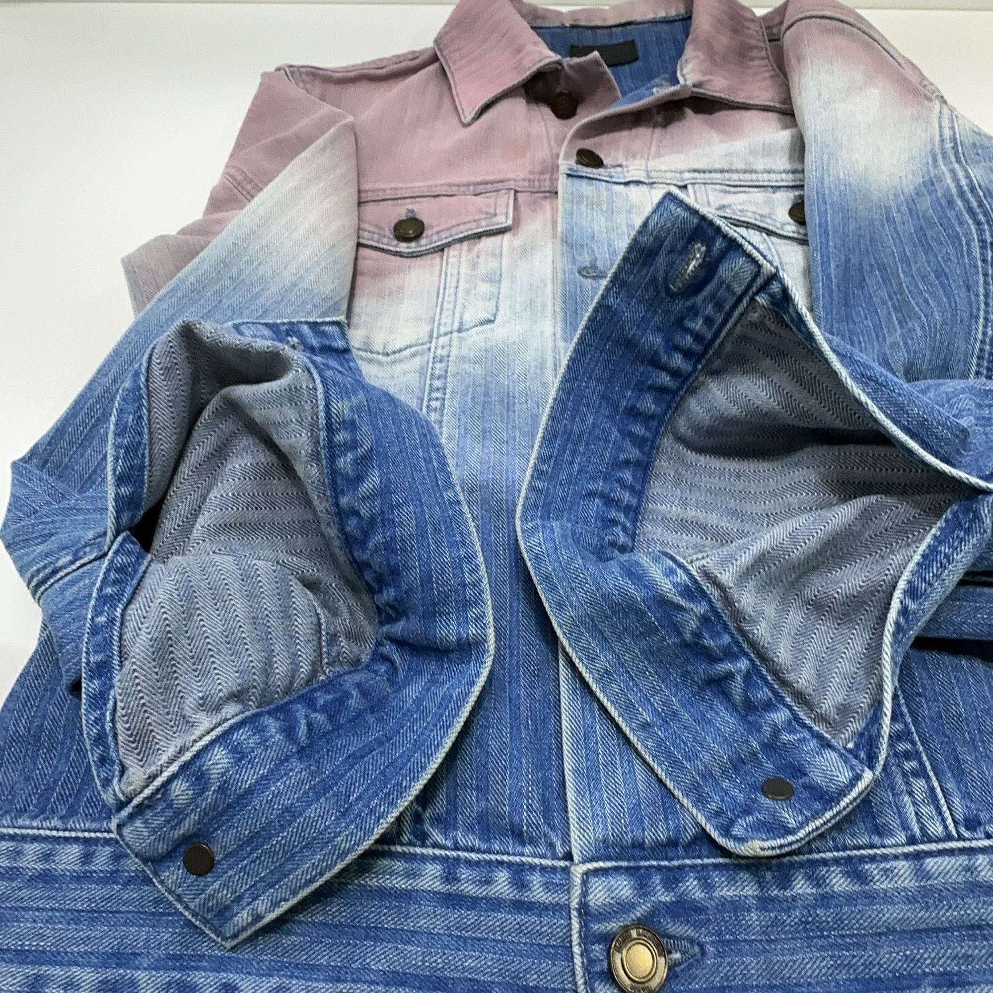 Saint Laurent Paris Saint Laurent Gradient Denim Jacket XL Size US XL / EU 56 / 4 - 11 Thumbnail