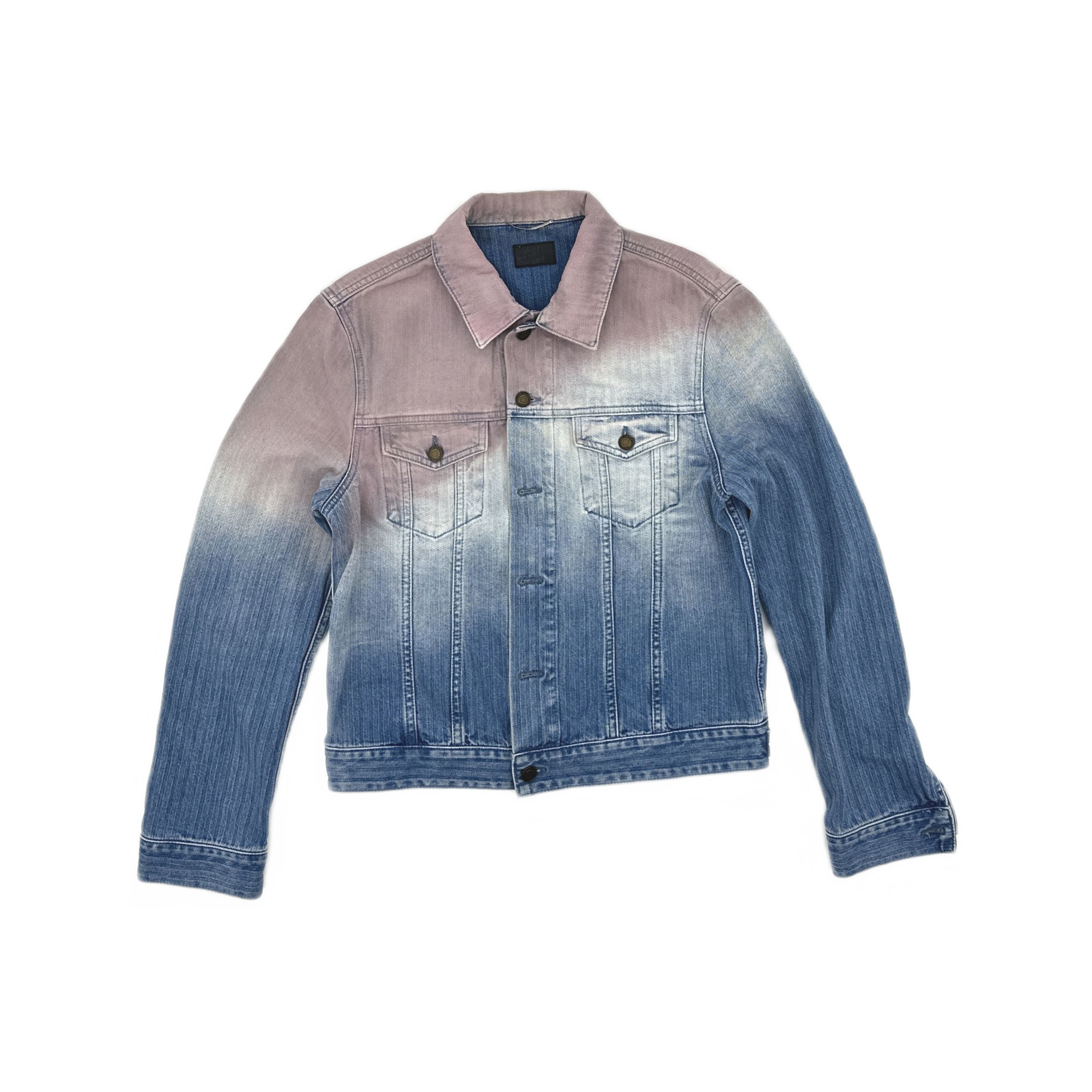 Saint Laurent Paris Saint Laurent Gradient Denim Jacket XL Size US XL / EU 56 / 4 - 2 Thumbnail