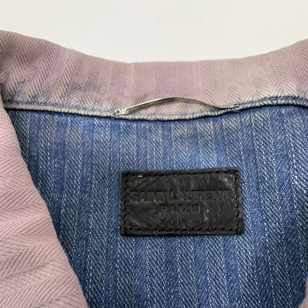 Saint Laurent Paris Saint Laurent Gradient Denim Jacket XL Size US XL / EU 56 / 4 - 4 Thumbnail