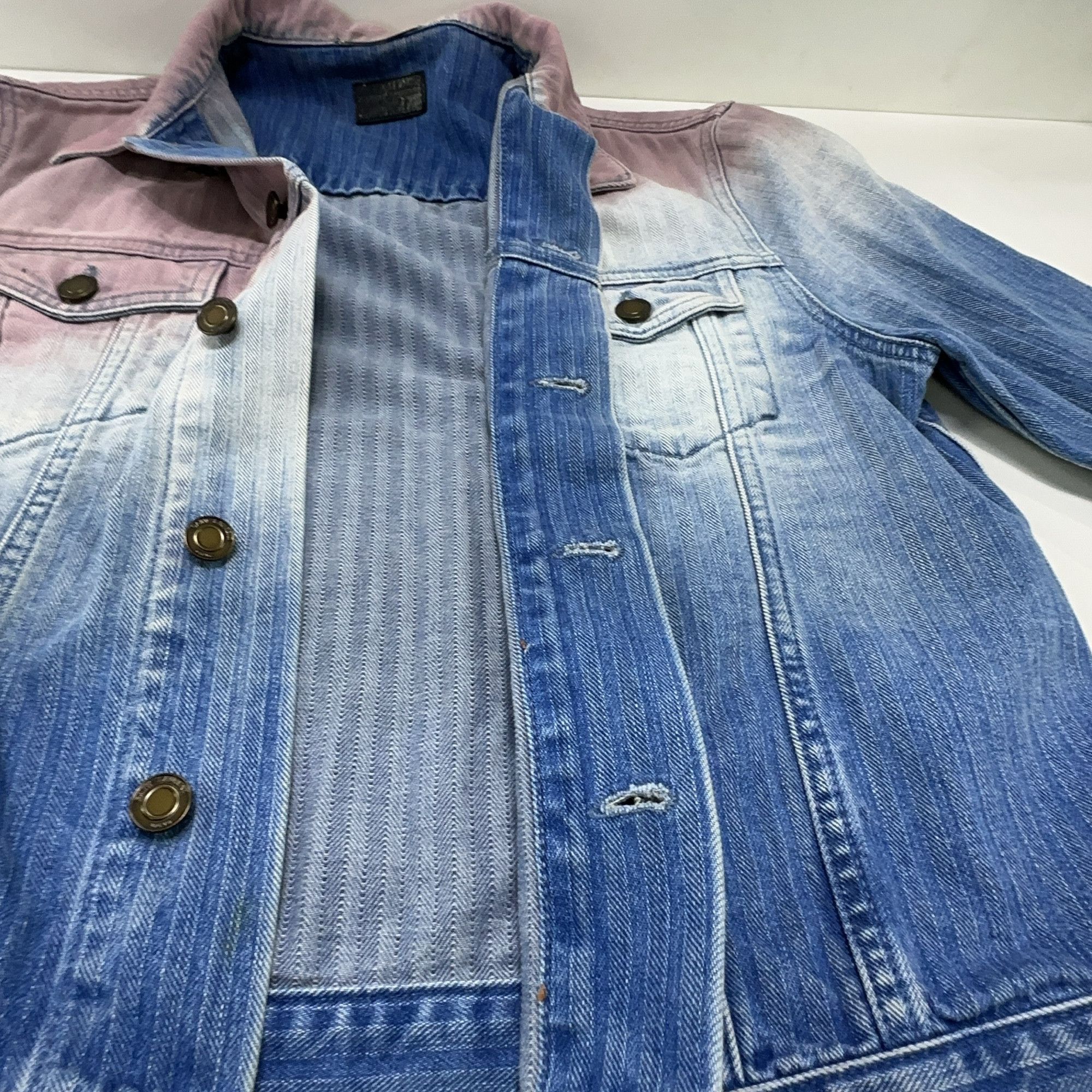 Saint Laurent Paris Saint Laurent Gradient Denim Jacket XL Size US XL / EU 56 / 4 - 9 Thumbnail