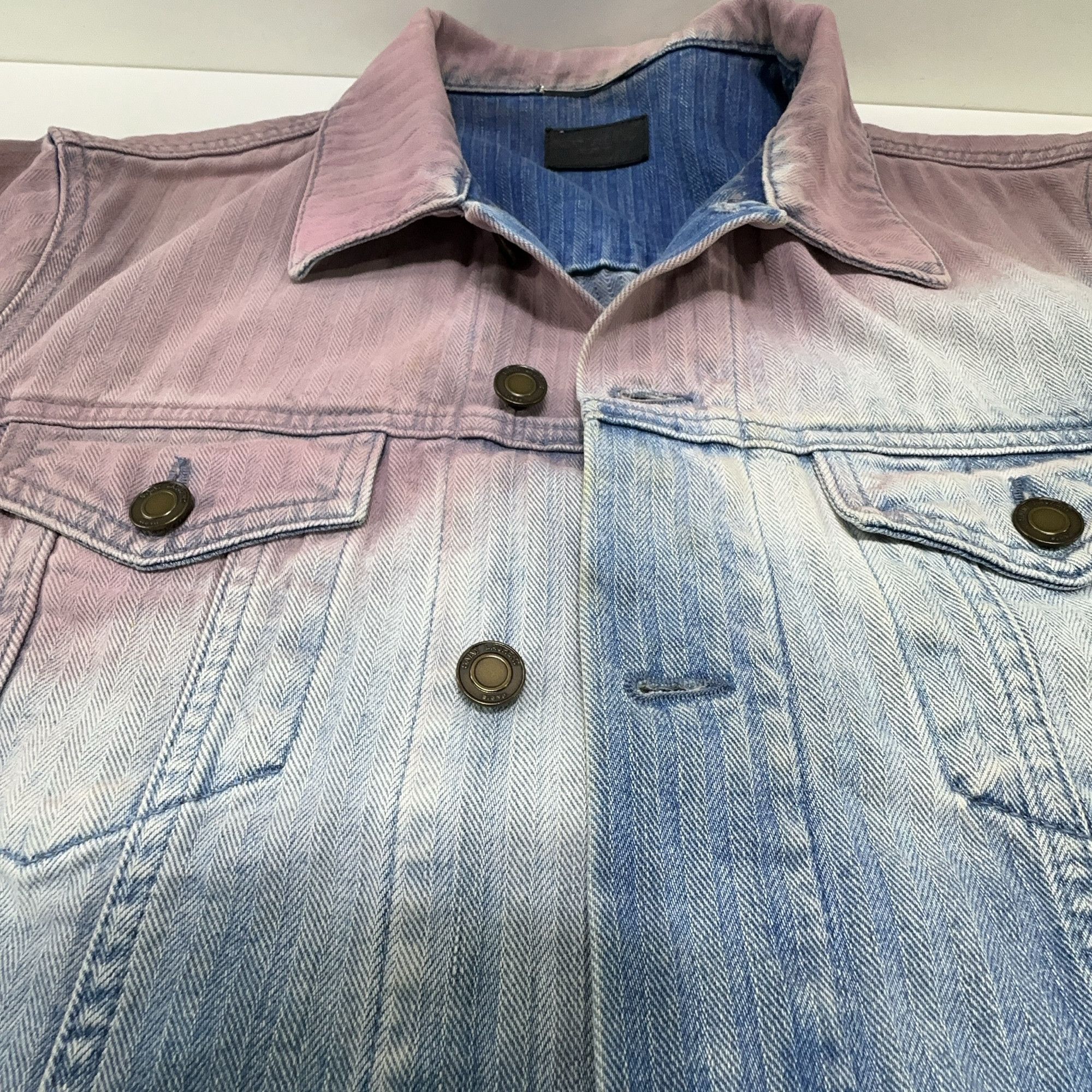 Saint Laurent Paris Saint Laurent Gradient Denim Jacket XL Size US XL / EU 56 / 4 - 6 Thumbnail