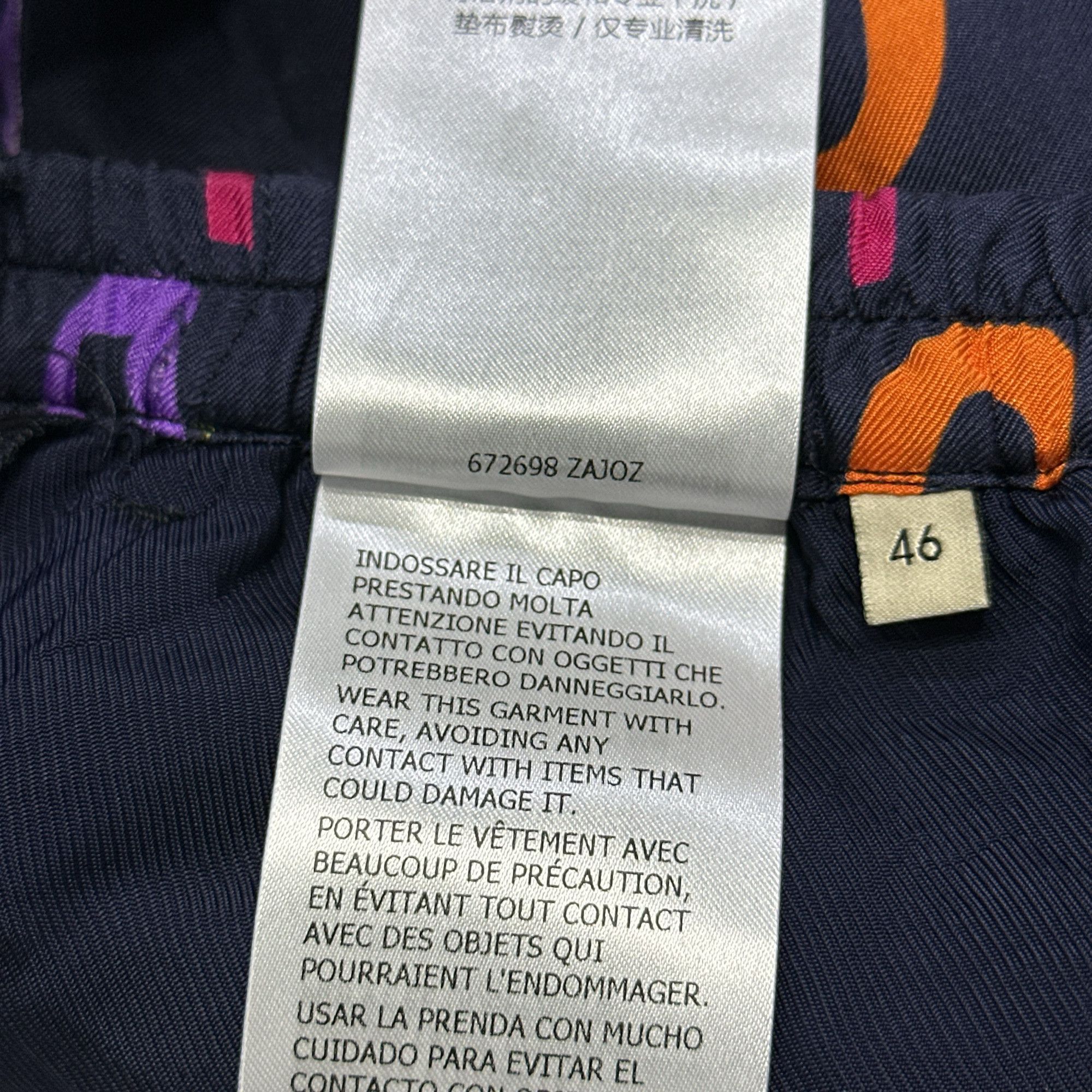Gucci Gucci Multi-Color Logo Silk Shorts 30 Size US 30 / EU 46 - 6 Thumbnail