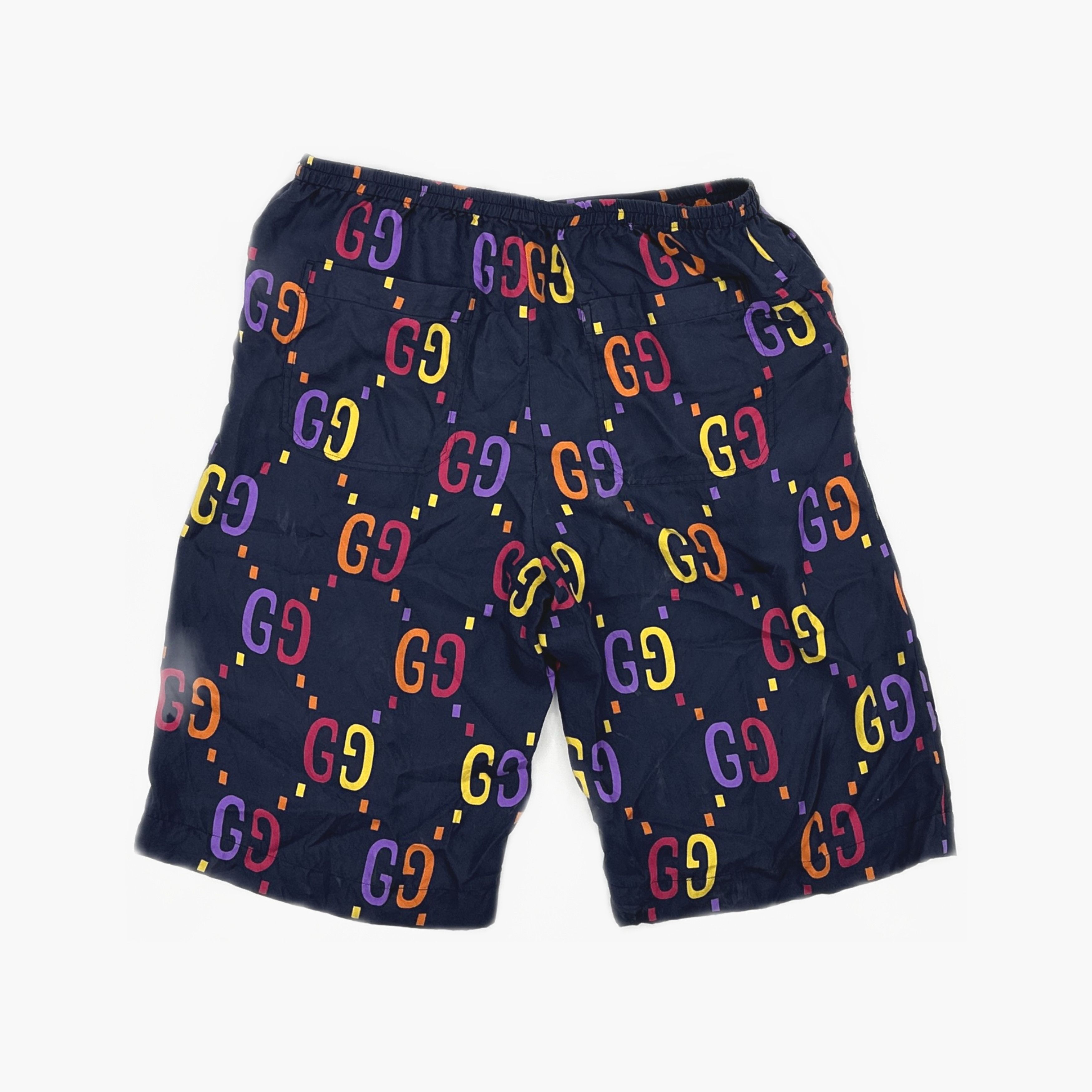 Gucci Gucci Multi-Color Logo Silk Shorts 30 Size US 30 / EU 46 - 3 Thumbnail