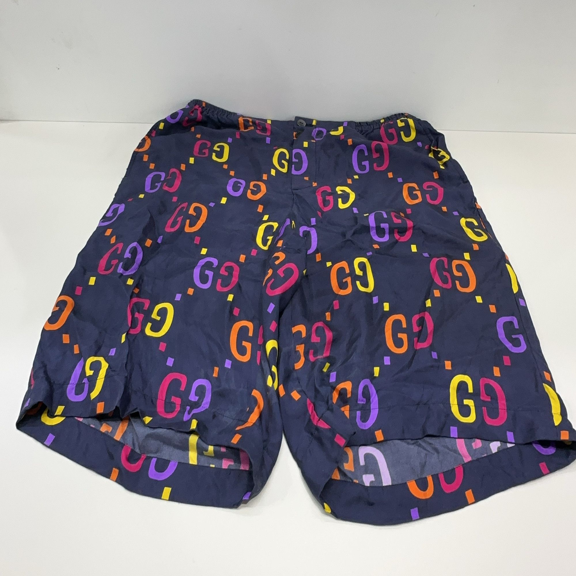 Gucci Gucci Multi-Color Logo Silk Shorts 30 Size US 30 / EU 46 - 8 Thumbnail