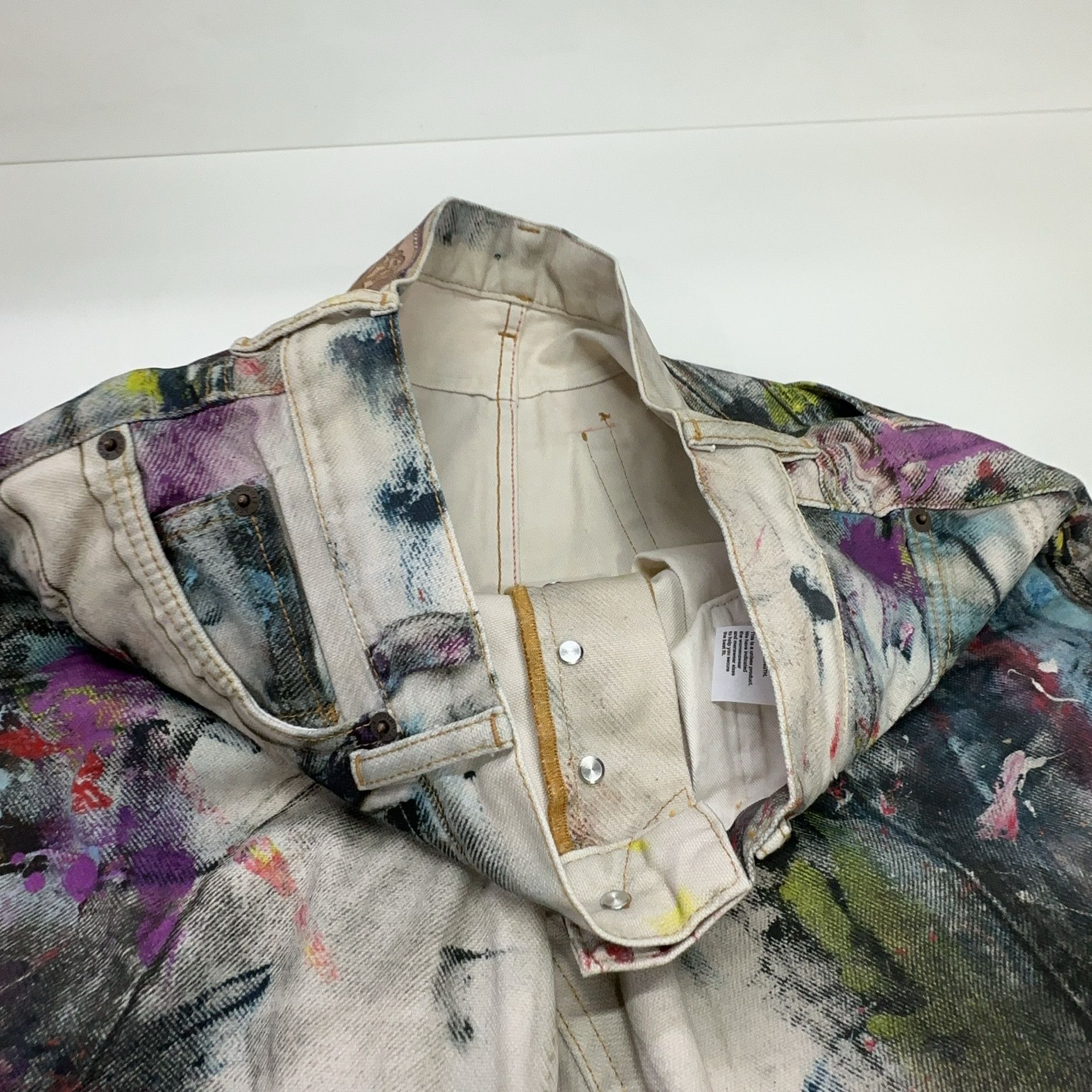 Acne Studios Acne Studios Painted Distressed 1981 Jeans 32 Size US 32 / EU 48 - 8 Thumbnail
