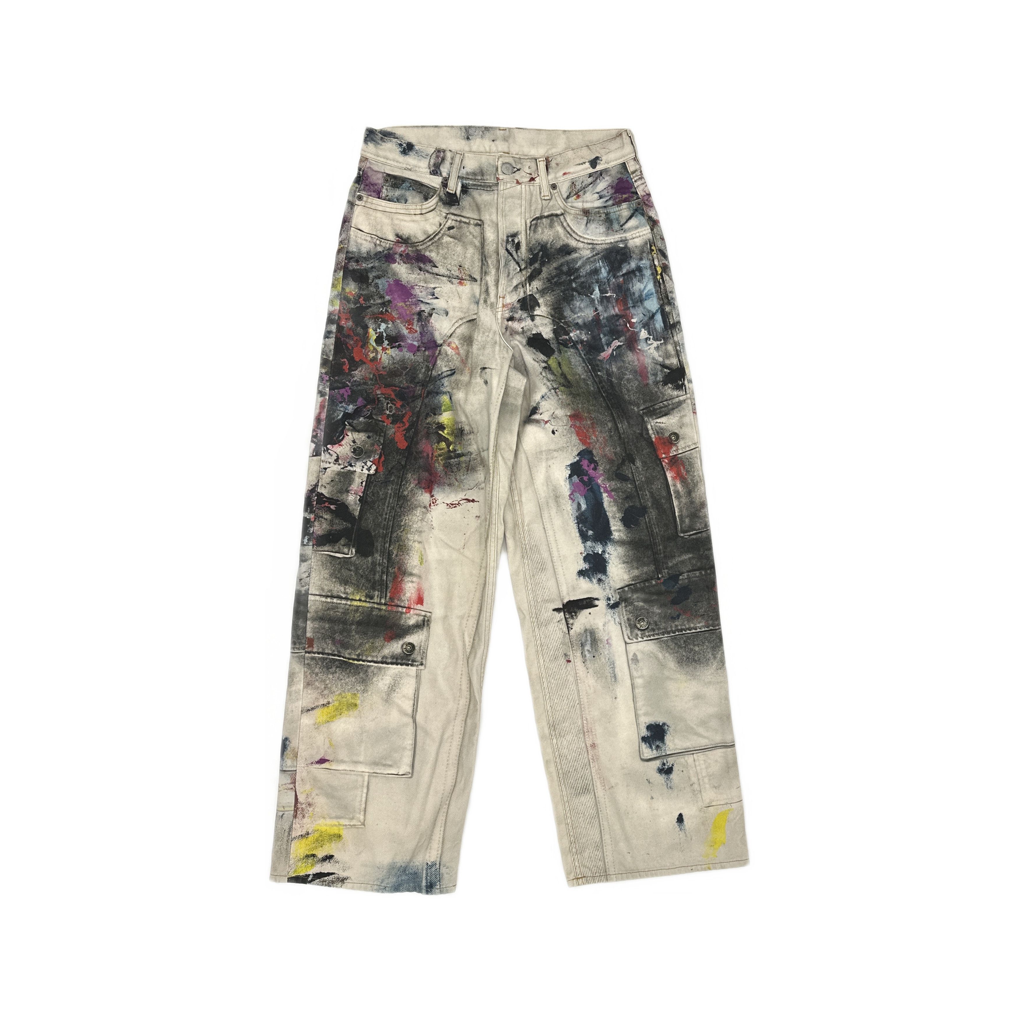 Acne Studios Acne Studios Painted Distressed 1981 Jeans 32 Size US 32 / EU 48 - 2 Thumbnail