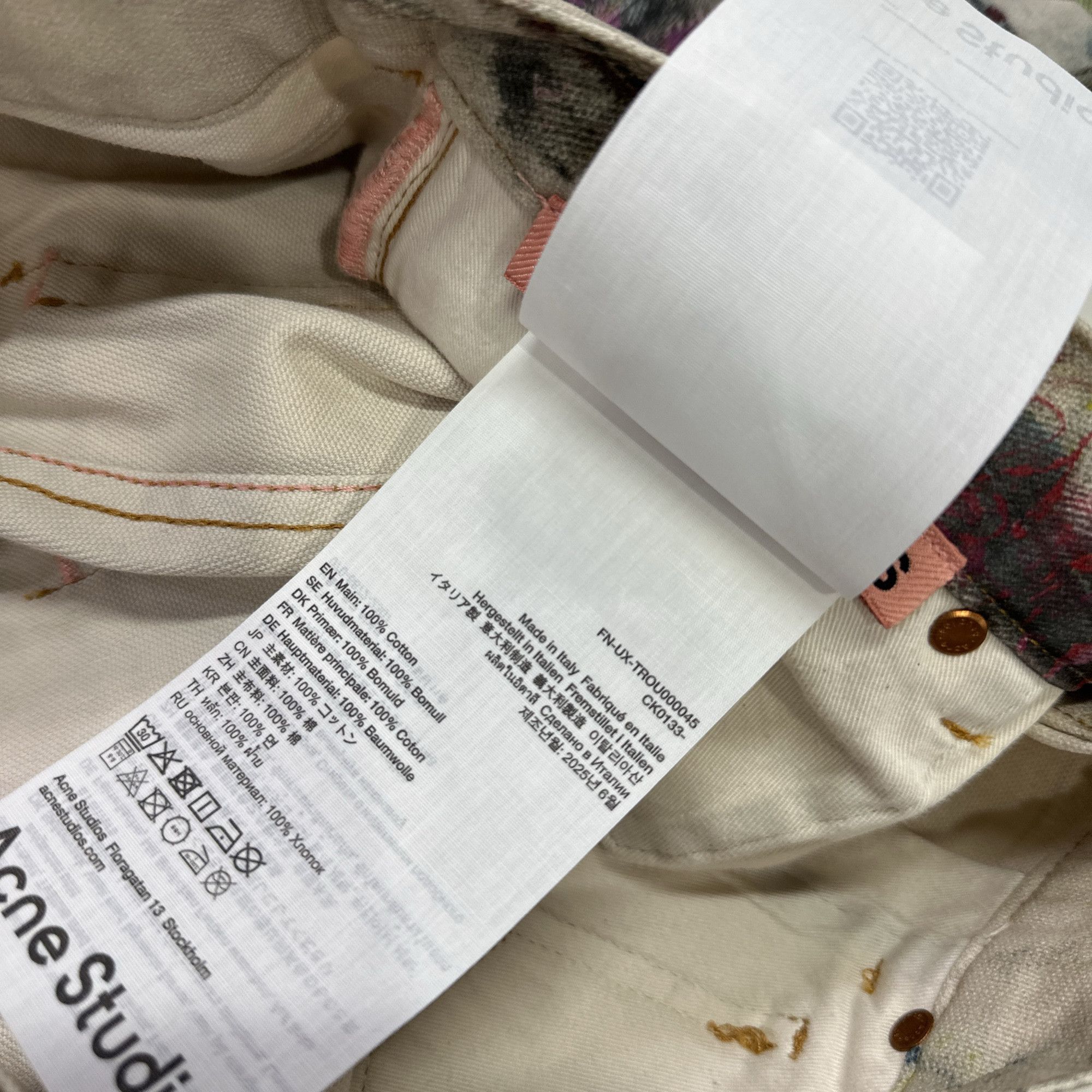 Acne Studios Acne Studios Painted Distressed 1981 Jeans 32 Size US 32 / EU 48 - 6 Thumbnail