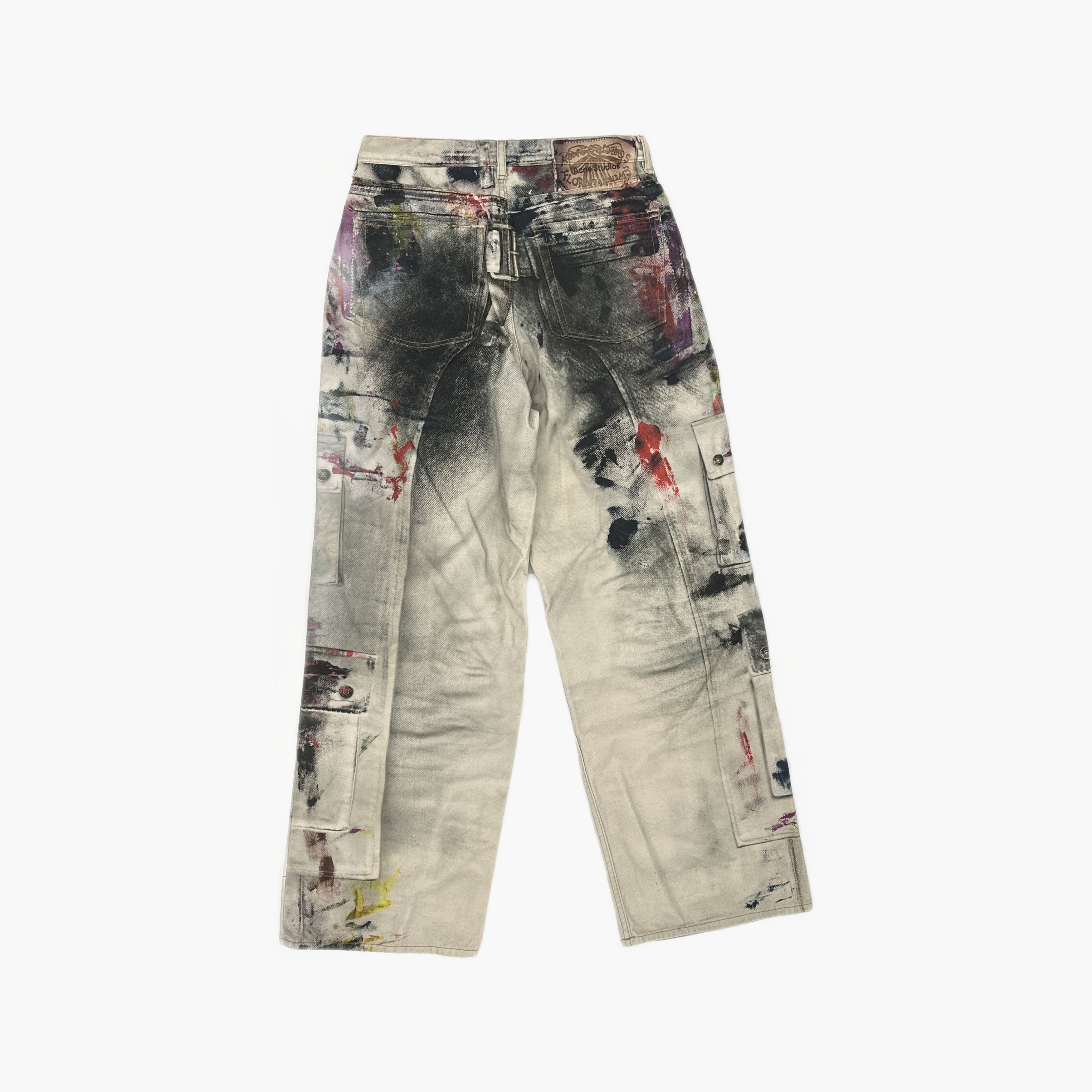 Acne Studios Acne Studios Painted Distressed 1981 Jeans 32 Size US 32 / EU 48 - 3 Thumbnail