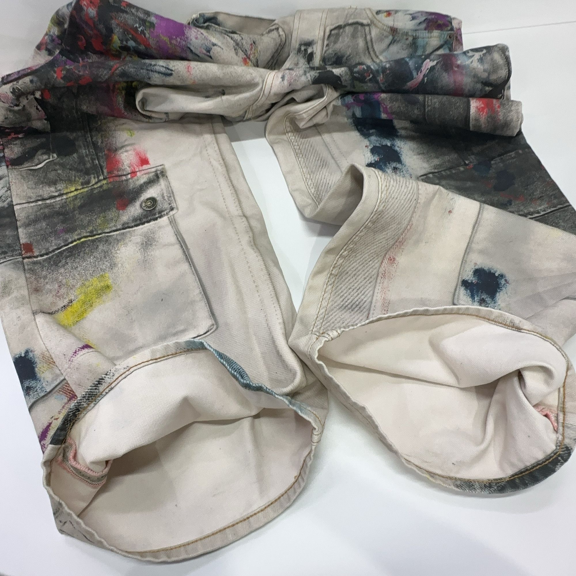 Acne Studios Acne Studios Painted Distressed 1981 Jeans 32 Size US 32 / EU 48 - 7 Thumbnail